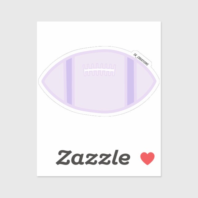 Pastel Purple Football (Sheet)