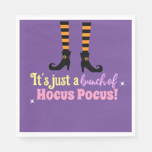 Pastel Purple Hocus Pocus Halloween Witch Leg Napkin