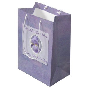 Pastel Purple Iris Mother's Day Gift Bag
