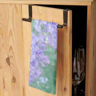 Pastel Purple Jacaranda Tree Flowers Tea Towel