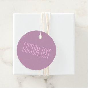 Pastel Purple & Light Pink   Modern Editable Text Favour Tags