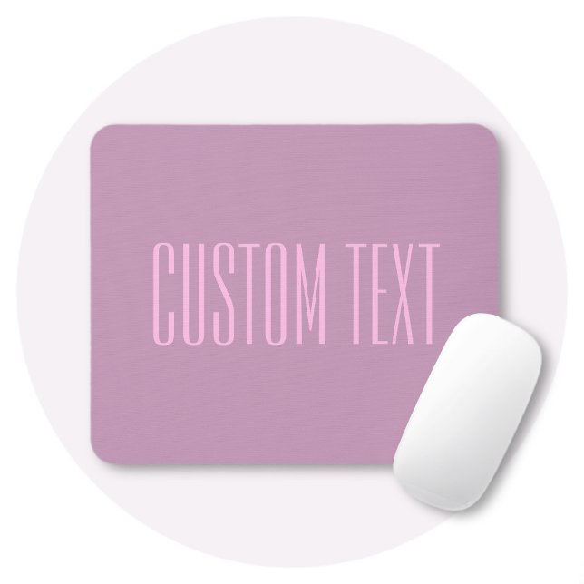 Pastel Purple & Light Pink | Modern Editable Text Mouse Mat (Creator Uploaded)