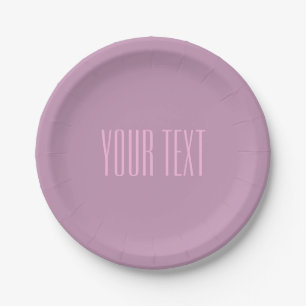 Pastel Purple & Light Pink Modern Editable Text Paper Plate