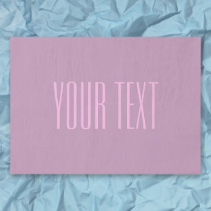 Pastel Purple & Light Pink   Modern Editable Text Tissue Paper
