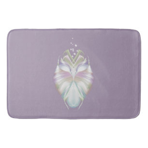 Pastel Purple Oracle Owl Bath Mat