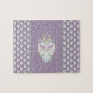 Pastel Purple Oracle Owl Jigsaw Puzzle