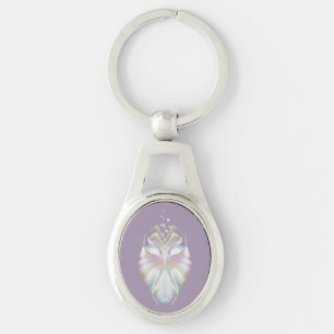 Pastel Purple Oracle Owl Key Ring