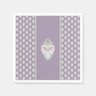 Pastel Purple Oracle Owl Napkin