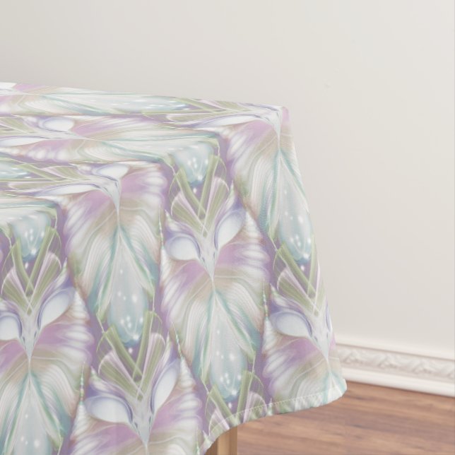 Pastel Purple Oracle Owl Pattern Tablecloth (In Situ)