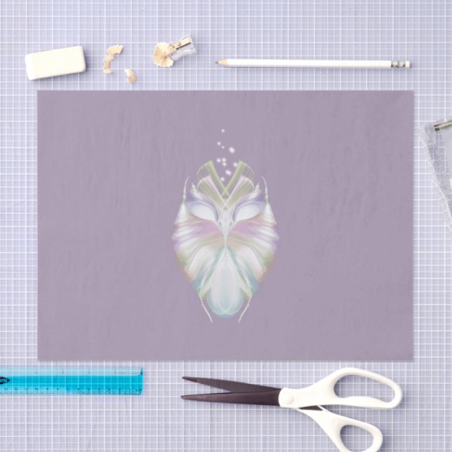 Pastel Purple Oracle Owl Tissue Paper (Craft)