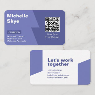 Pastel Purple Royal Purple Colour Style Business Card