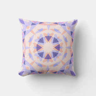 Pastel Purple Soft Peach Pink Star Dopamine Decor Cushion