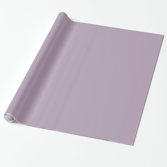 Pastel Purple Solid Colour Glossy or Matte Wrapping Paper (Unrolled)
