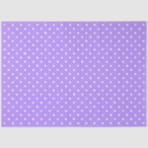 Pastel Purple With Irregular White Polka Dots