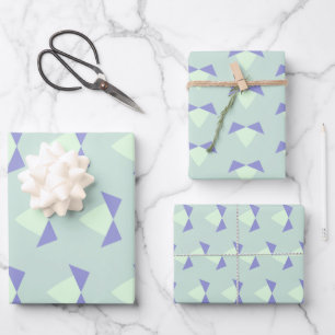 Pastel Purpliana 8 pattern Wrapping Paper Sheet