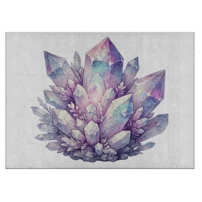 Pastel Quartz Cluster Cutting Board (Front)