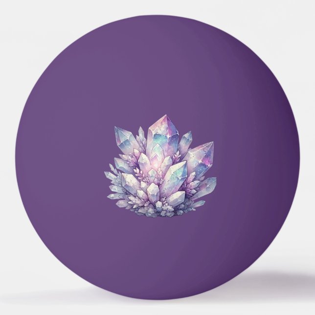 Pastel Quartz Cluster Ping Pong Ball (Front)
