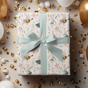 Pastel Rabbits Pattern   Easter Wrapping Paper