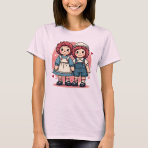 Pastel Raggedy Ann & Andy Tee for Women