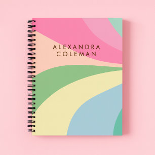 Pastel Rainbow Aesthetic Notebook