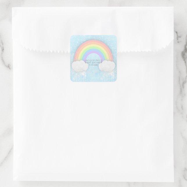 Pastel Rainbow and Clouds Party Favour Stickers (Bag)