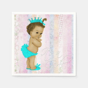 Pastel Rainbow Baby Shower Napkin