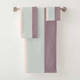 pastel rainbow bath towel set