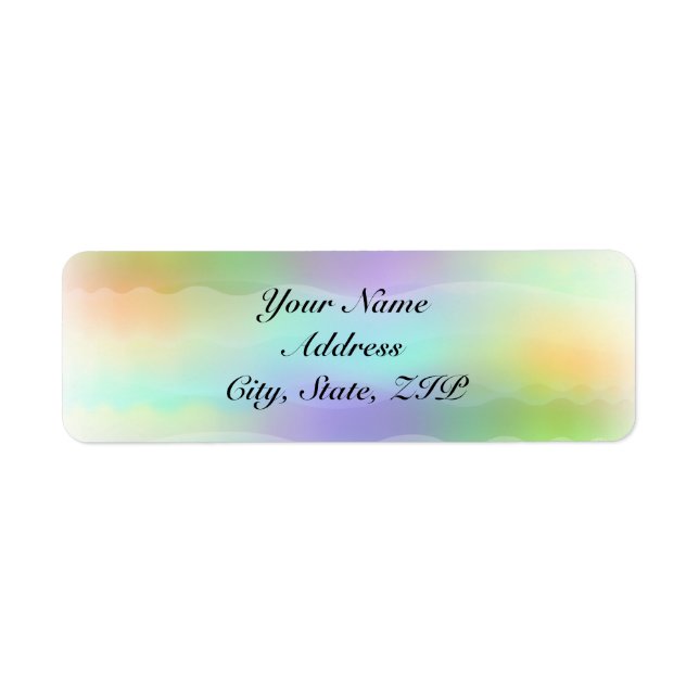 Pastel Rainbow Brides Return Address (Front)