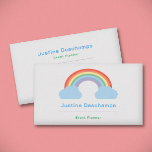 Pastel Rainbow Business Card