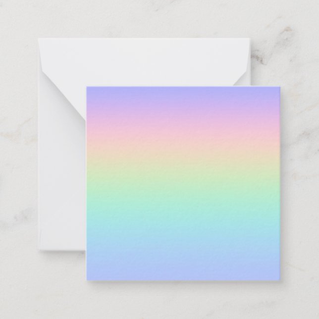 Pastel rainbow card (Front)