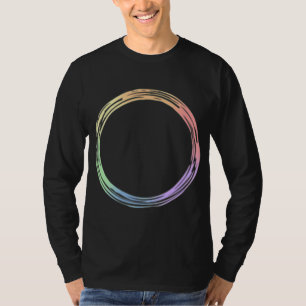 Pastel Rainbow Circle Subtle Pride LGBT Gay Rights T-Shirt