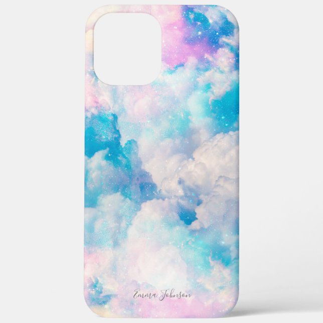 Pastel Rainbow Cloudy Sky Aesthetic Case-Mate iPhone Case (Back)