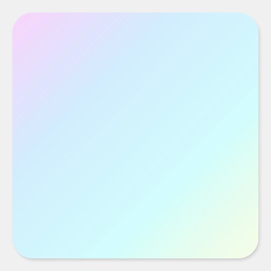 Pastel Rainbow Colorful Gradients Backgrounds Wall Square Sticker