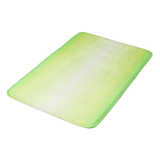Pastel Rainbow Colourful Abstract Gradient Ombre  Bath Mat (Angled)