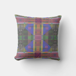 Pastel Rainbow Colourful Geometric Cushion