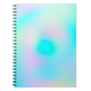 Pastel Rainbow Colours Abstract Blur Gradient Ombr Notebook