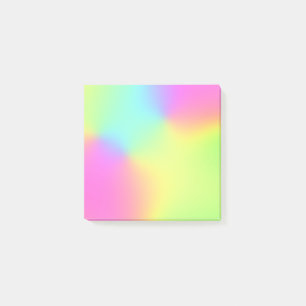 Pastel Rainbow Colours Abstract Blur Gradient Ombr Post-it Notes