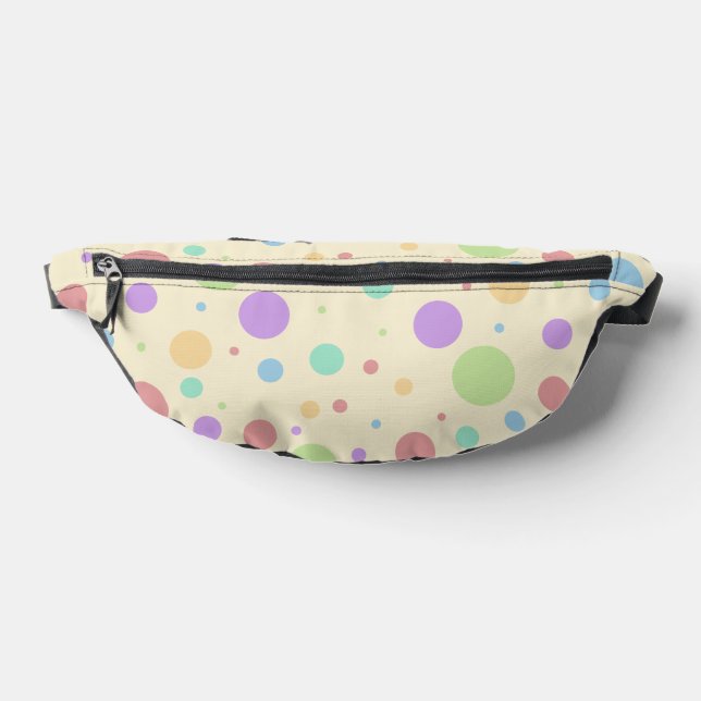 Pastel Rainbow Colours PolkaDot Bum Bags (Lay Down)