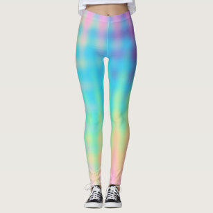 Pastel Rainbow Pattern Leggings