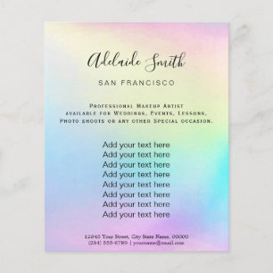 pastel rainbow flyer