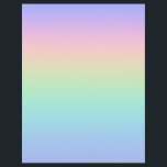 Pastel rainbow flyer<br><div class="desc">A pastel rainbow colours gradient.</div>