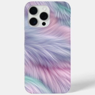 Pastel Rainbow Fur iPhone 15 Pro Max Case