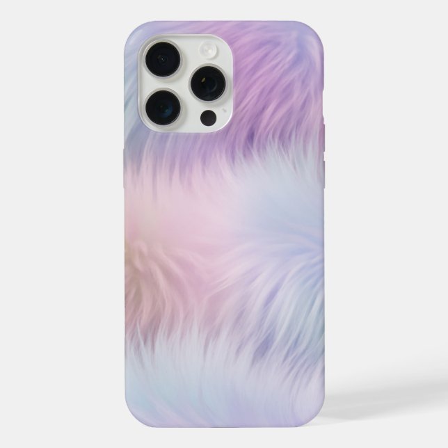 Pastel Rainbow Fur iPhone Case (Back)