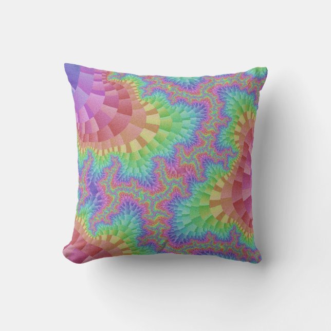 Pastel Rainbow Gear Cushion (Front)