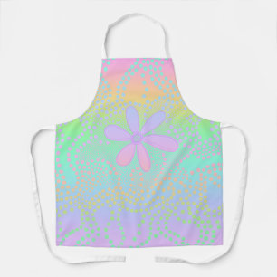 Pastel Rainbow Gradient Funky Apron