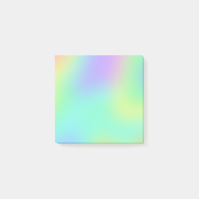 Pastel Rainbow Gradient Post-it Notes (Front)