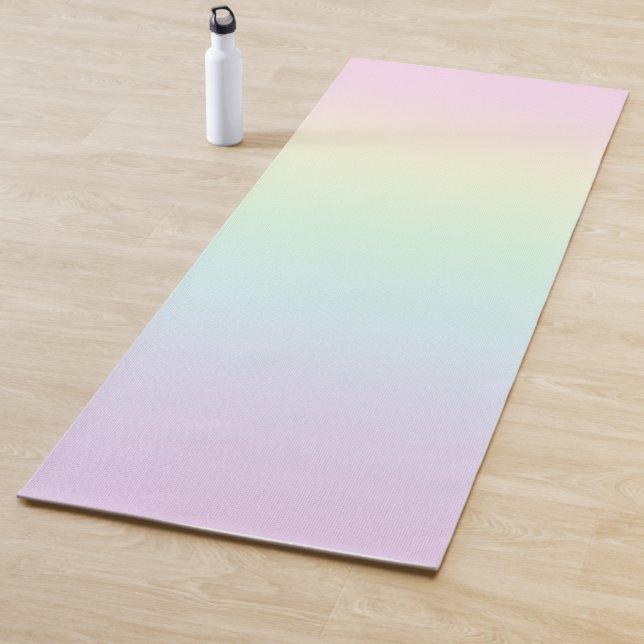 Pastel Rainbow Gradient Yoga Mat (In Situ)