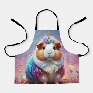 Pastel Rainbow Guinea Pig Unicorn, Apron