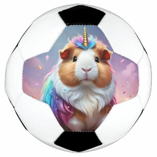 Pastel Rainbow Guinea Pig Unicorn, Football
