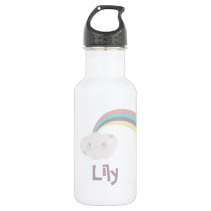 Pastel Rainbow Kids Stainless Steel Water Bottle